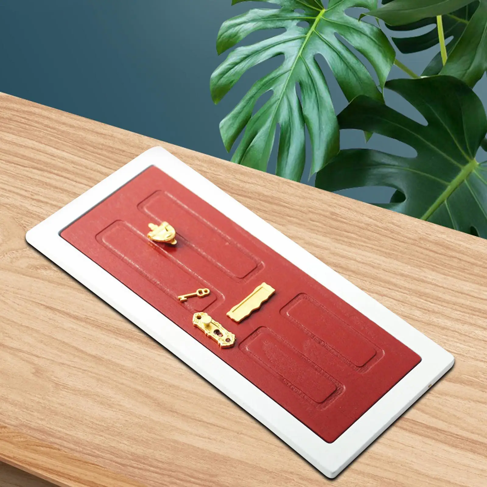 

1/12 Miniature Wooden Door Miniature Dollhouse Accessories Decoration DIY Scene Accessories for Dinning Room Living Room Decor
