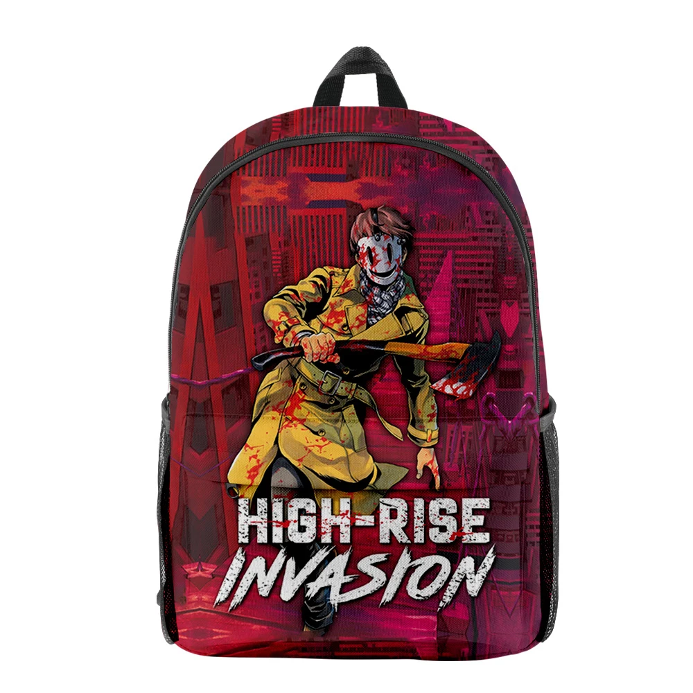 

Trendy High-Rise Invasion pupil Bookbag Notebook Backpacks 3D Print Oxford Waterproof Boys/Girls Casual Travel Backpacks