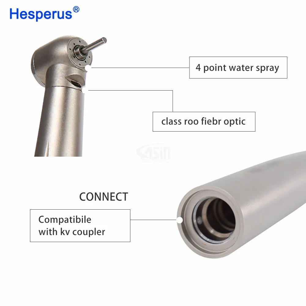 HESPERUS Den tal Оптическое волокно светодиодная турбина высокоскоростной наконечник