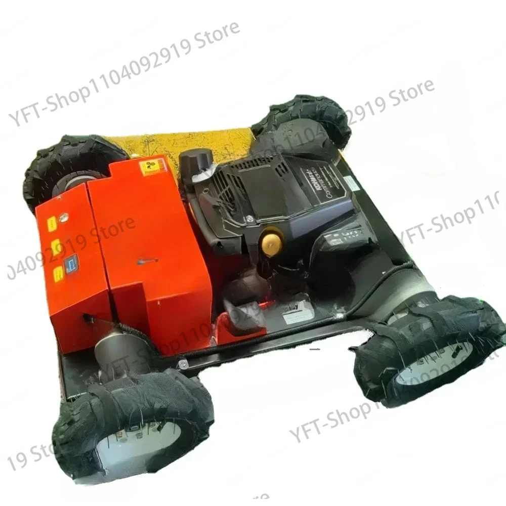 Газонокосилка с дистанционным управлением гусеничная вездеходная косилка