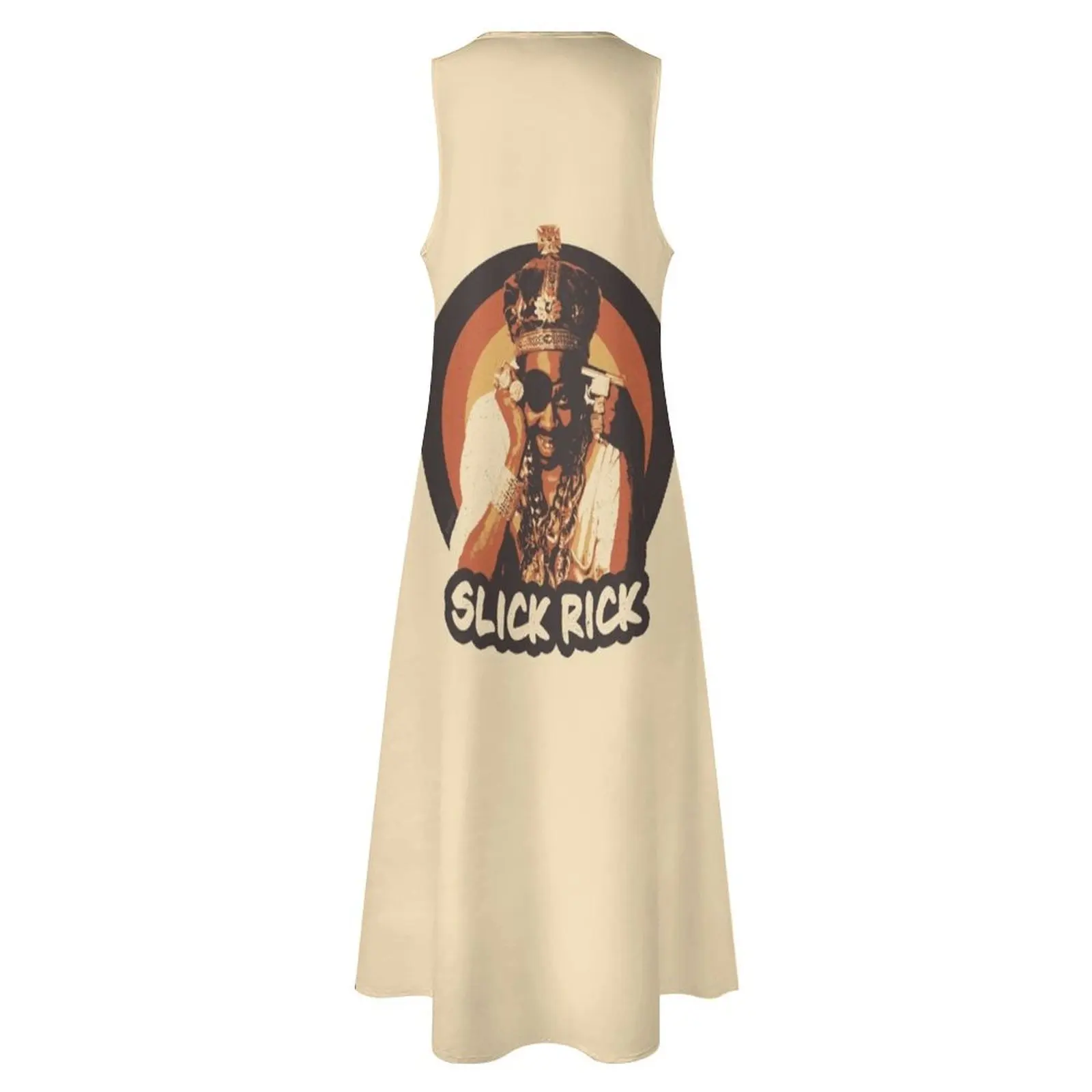 Длинное платье в стиле хип-хоп Slick Rick 90-х годов пляжное для беременных