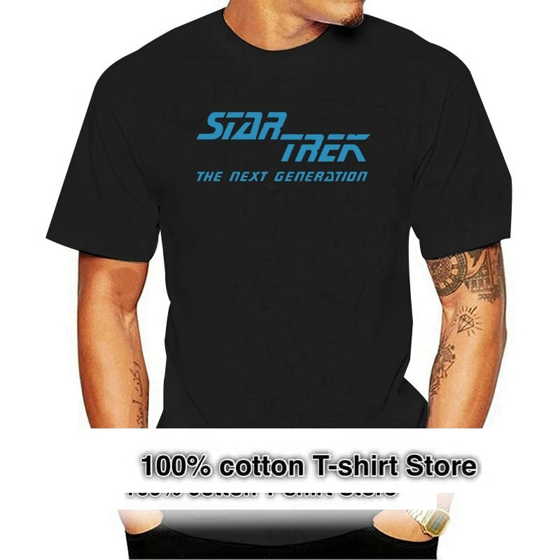 

Мужская футболка с логотипом нового поколения STAR Trek, Повседневная футболка премиум класса для взрослых, хипстерские футболки, летняя мужская футболка