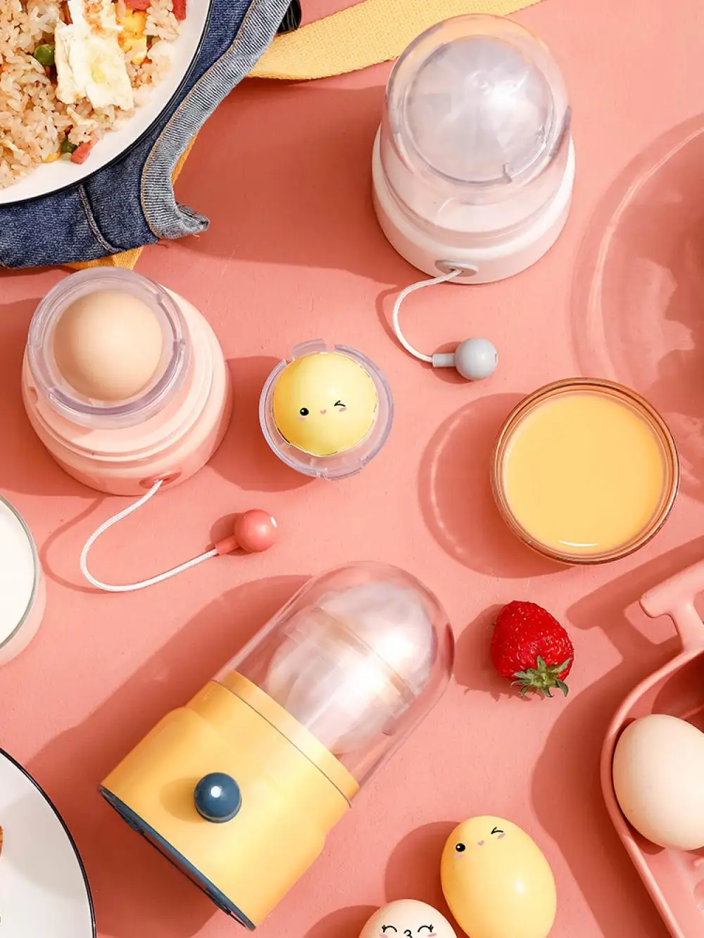 

Ручной Золотой инструмент для взбивания яиц, бытовой миксер для яичного желтка и белка, инструмент для взбивания яиц без повреждений, ручно...