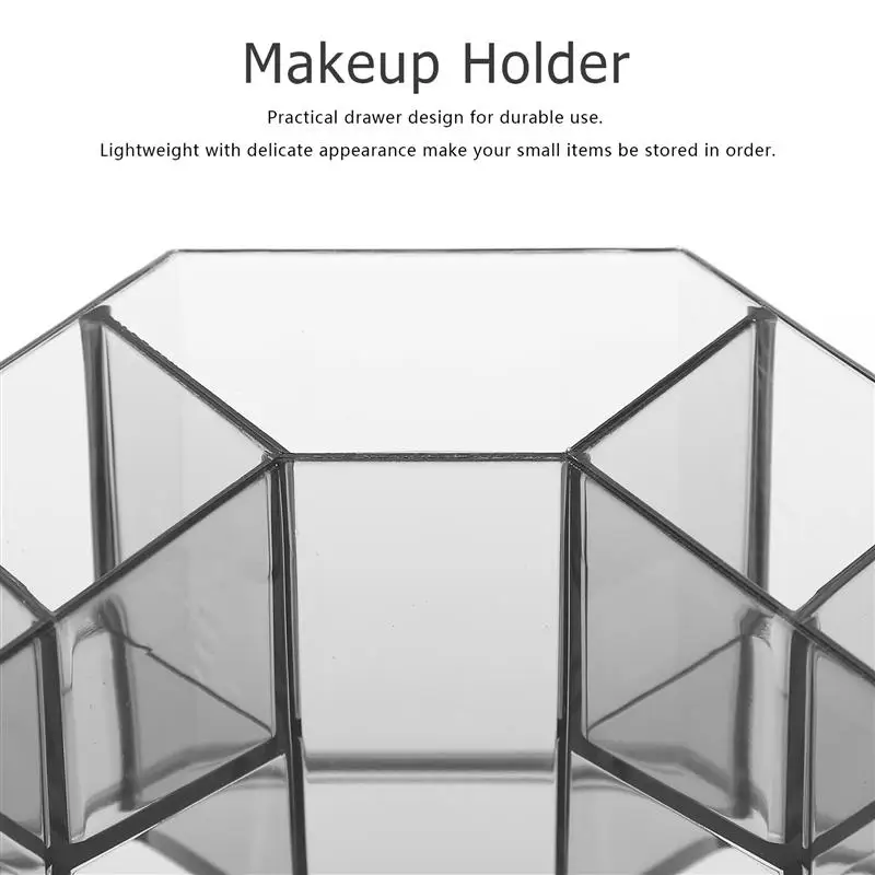Прозрачный пластиковый настольный органайзер держатель для губной помады