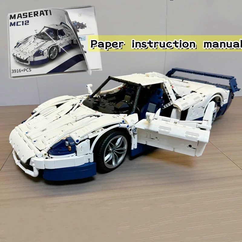 В НАЛИЧИИ MOC 160967 MC12 Спортивный автомобиль 1:8 Модель V12 Двигатель 3904 шт.