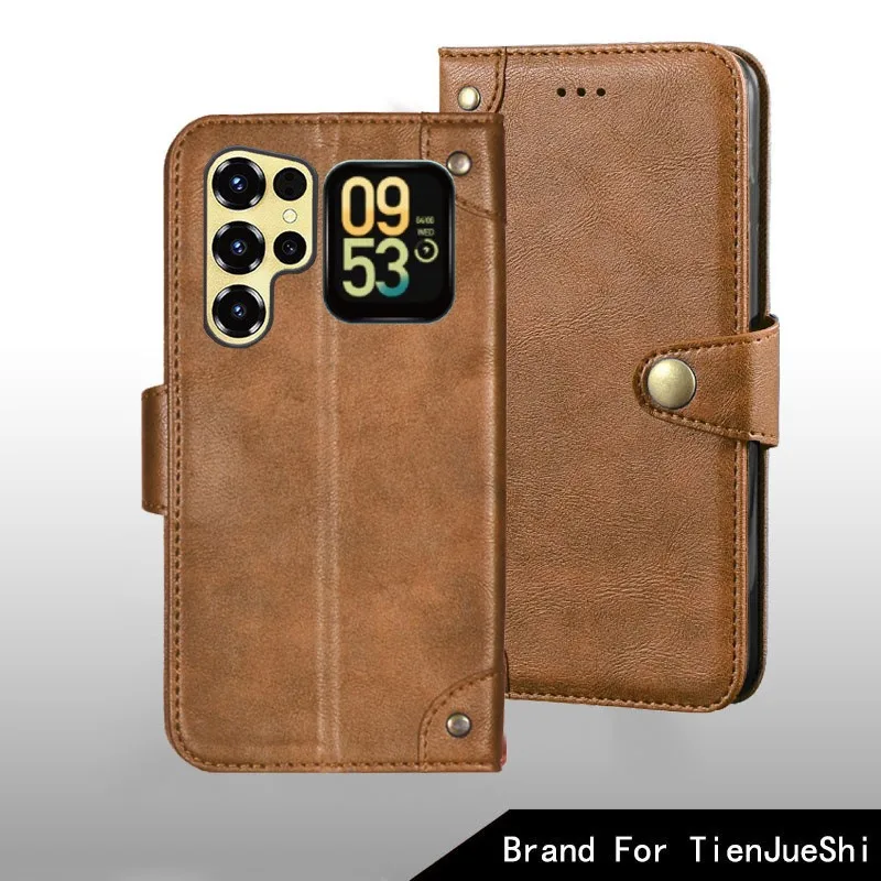 Фото Чехол для Oukitel C68 Plus с металлической пряжкой, кожаный чехол в стиле ретро, ​​задняя крышка для Oukitel C68 Plus, аксессуары для телефонов №4