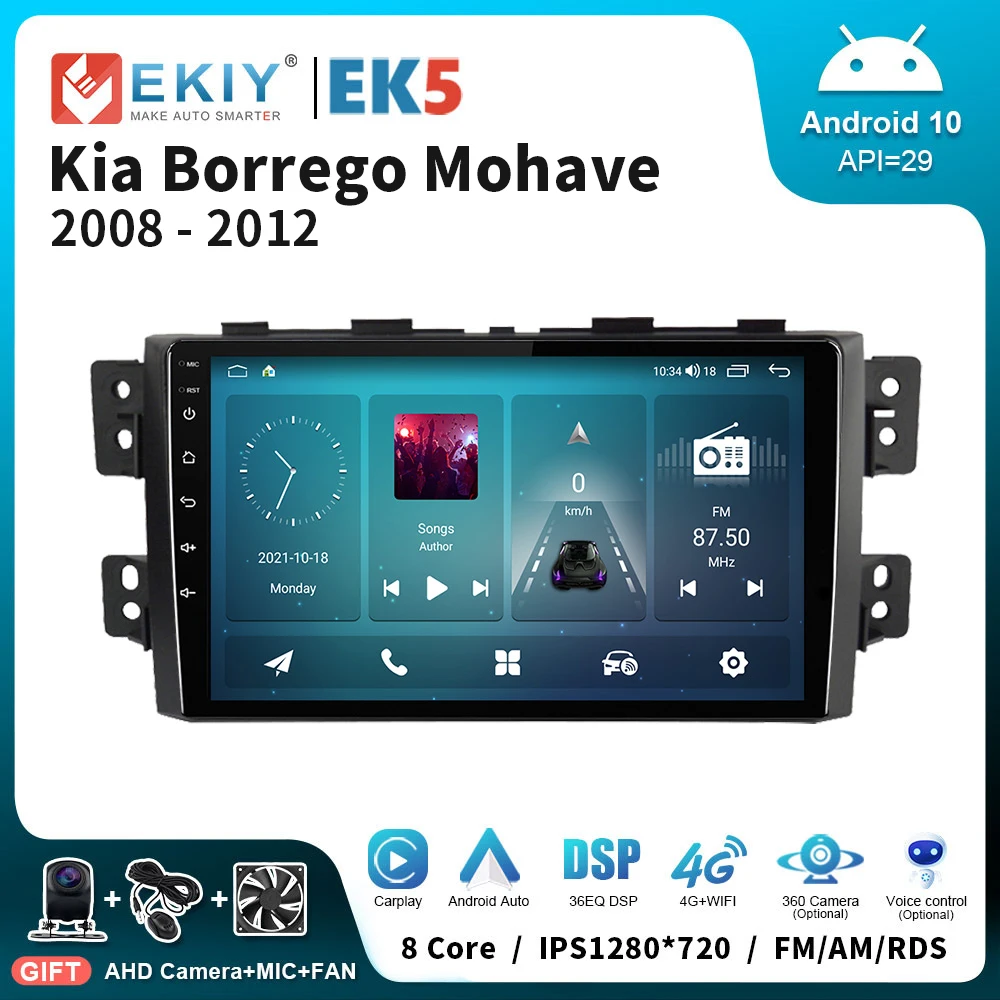 

EKIY EK5 Android Car Radio For Kia Borrego Mohave 2008-2012 Stereo Carplay Auto Multimedia Video Player 2 Din GPS Navi Head Unit