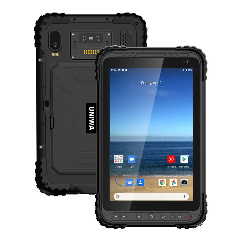 NFC Rugged Tablet PC Phone IP67 Waterproof Tablet Mobile Phone UNIWA QCOM P888 4G Network 8inch 9000mah 3GB 32GB