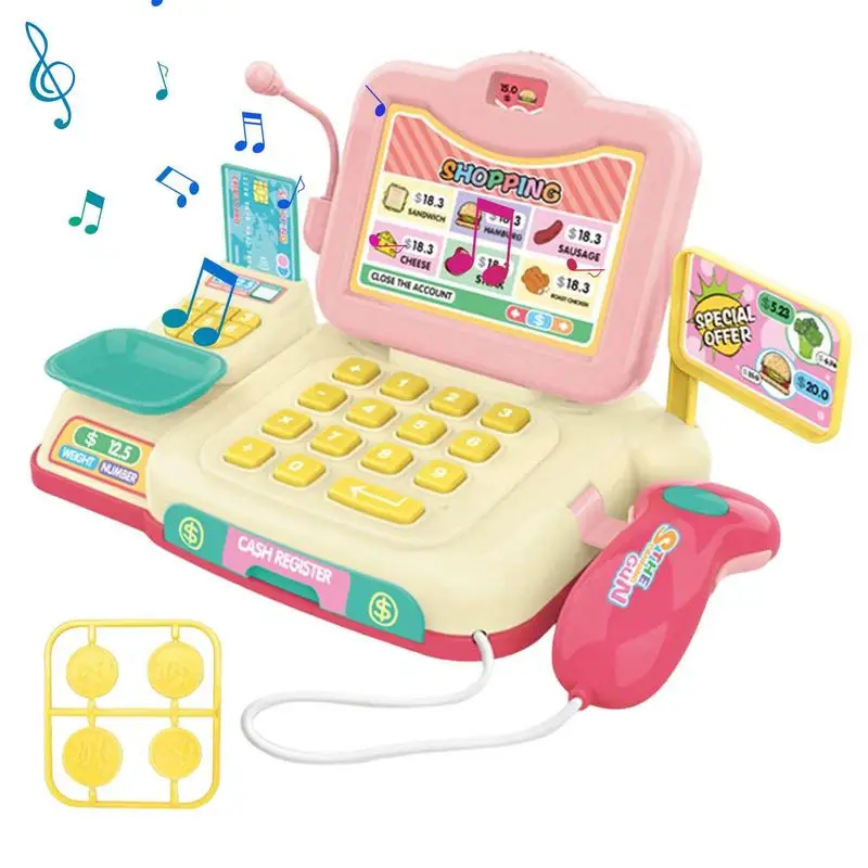

Pretend Cash Register Fun Grocery Store Scanner Pretend Play Kids Pretend Play Grocery Store Supermarket Toy Set Cashier Toy