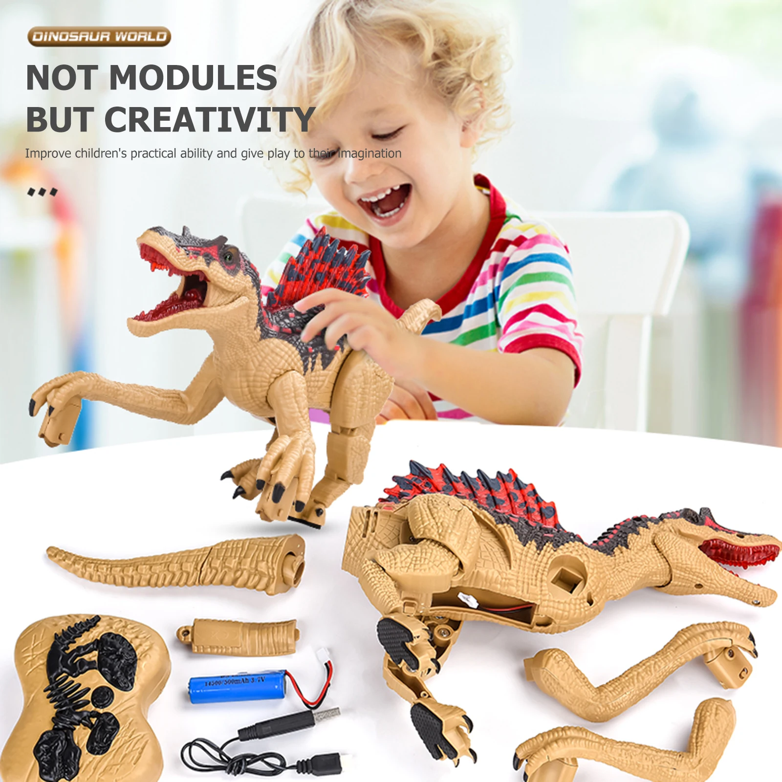 

Игрушка-динозавр с дистанционным управлением, 2,4 ГГц