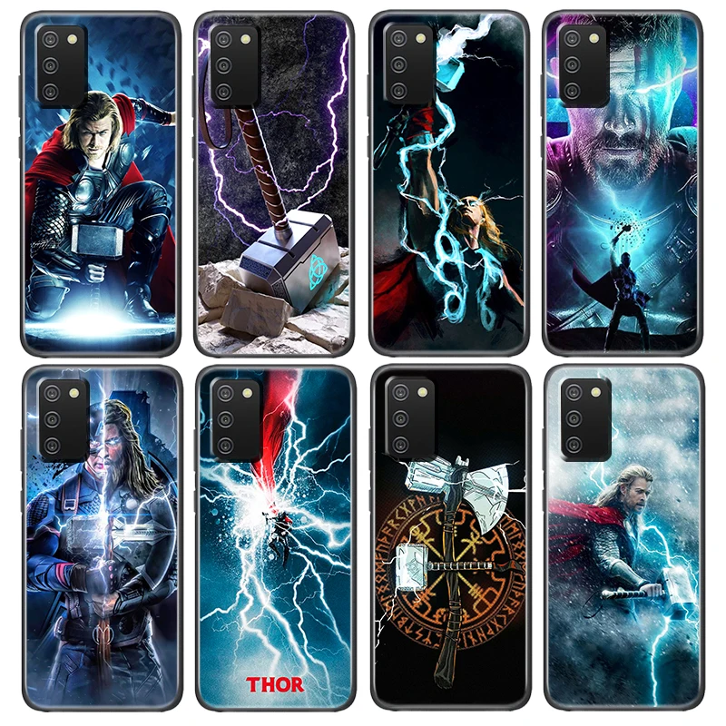 

Thor marvel hero Black Phone Case For Samsung A73 A72 A71 A54 A53 A52 A51 A42 A33 A23 A22 A21S A13 A04 A03 5G