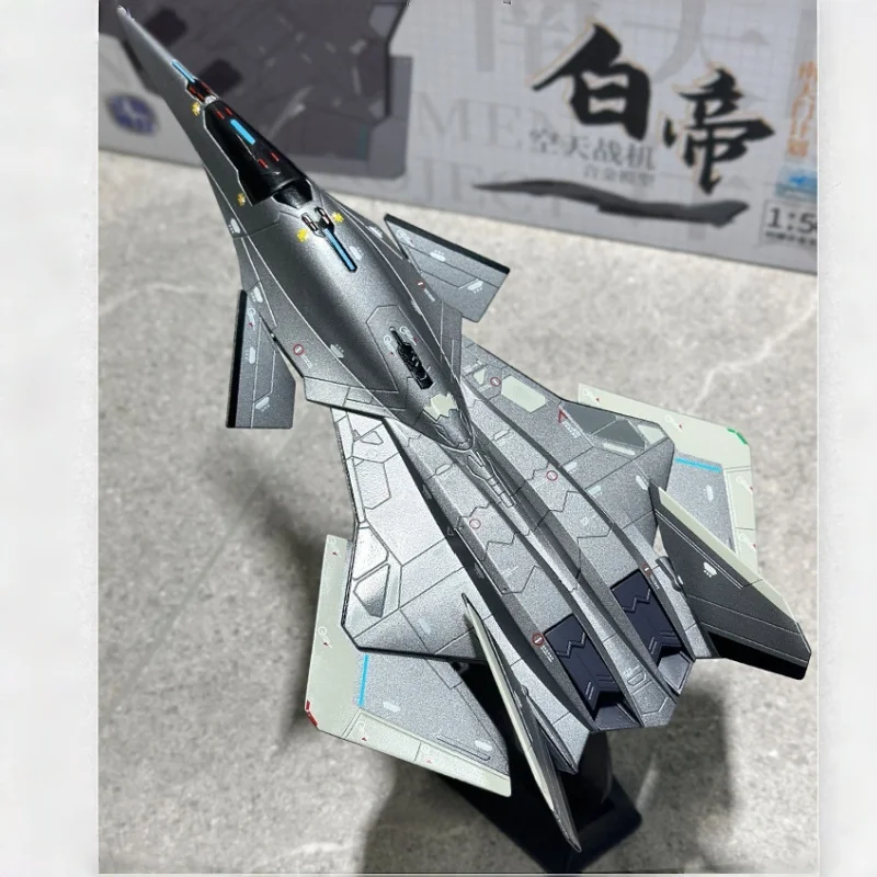 Фото Абсолютно новая модель истребителя Nantianmen Project White Emperor Aerospace Fighter из сплава, имитирующая самолет, демонстрационная модель с авиасалона Kaidwei Zhuhai №5