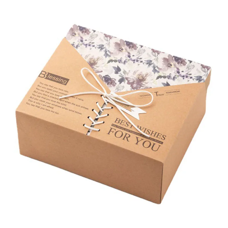 

С наилучшими пожеланиями для вас, коробка в стиле ретро, конверт, Подарочная коробка из крафт-бумаги для свадьбы, конфет, шоколад, День Святого Валентина, подарок, украшение