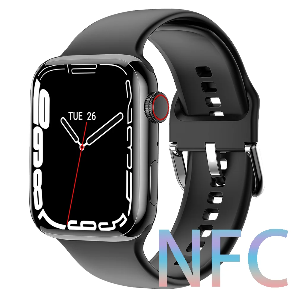 

Smartwatch Men Women NFC Smart Watch Bluetooth Call Wireless Charging 2.0" HD Screen IP68 Waterproof For Android ios PK W27 Pro