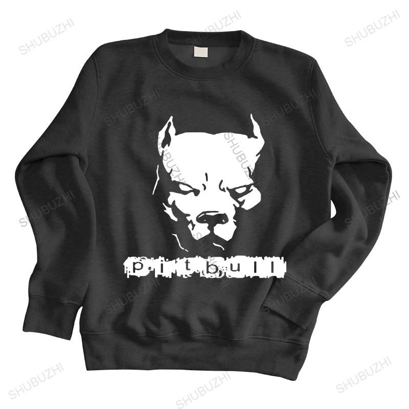 

Man crew neck hoodie New PITBULL American Pit Bull Spiked Dog Collar Mens hoodies unisex sweatshirt men tops