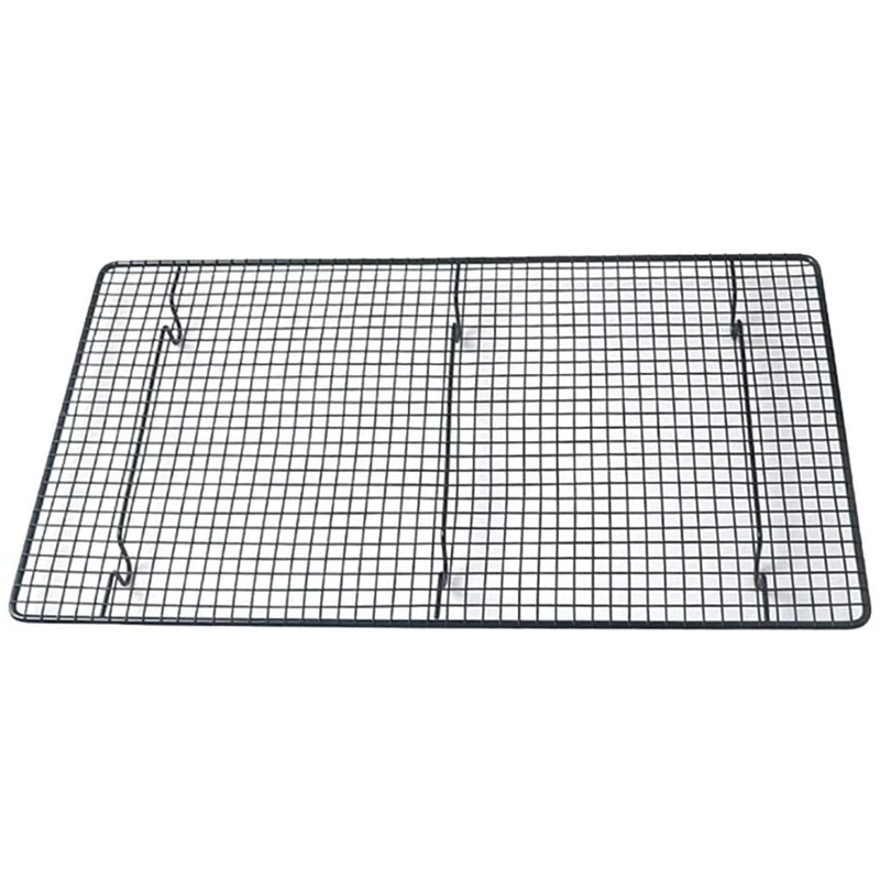 

Cooling Rack Cake Rack Carbon Steel Kitchen Rack Roasting Rack For Cooling Down And Roasting 46 X 26 X 3Cm