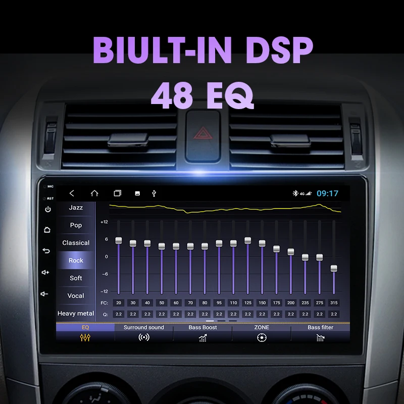 vtopek 9 4g dsp 2 din android car radio multimedia video player navigation gps for toyota corolla e140150 2006 2013 head unit free global shipping