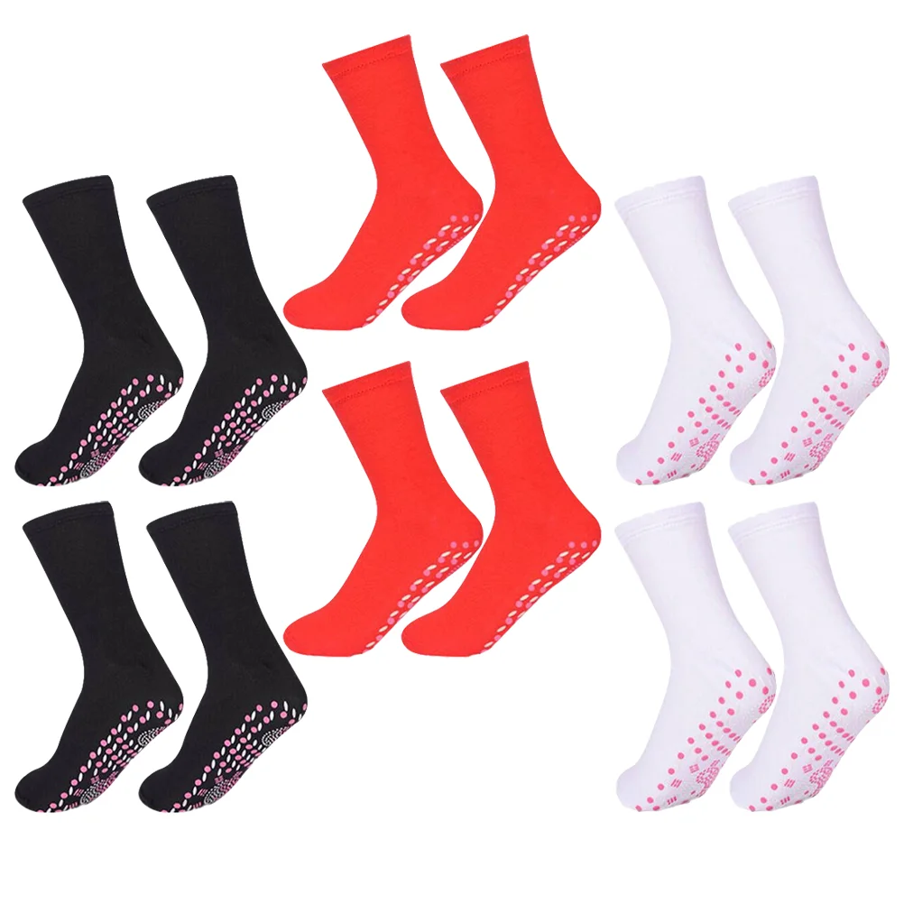 

6 пар, женские термоноски с турмалиновым покрытием