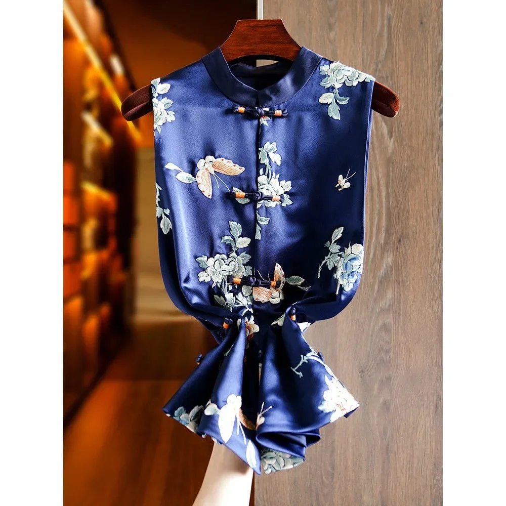 Высококачественный женский жилет цвета шампанского лето 2023 новый стиль