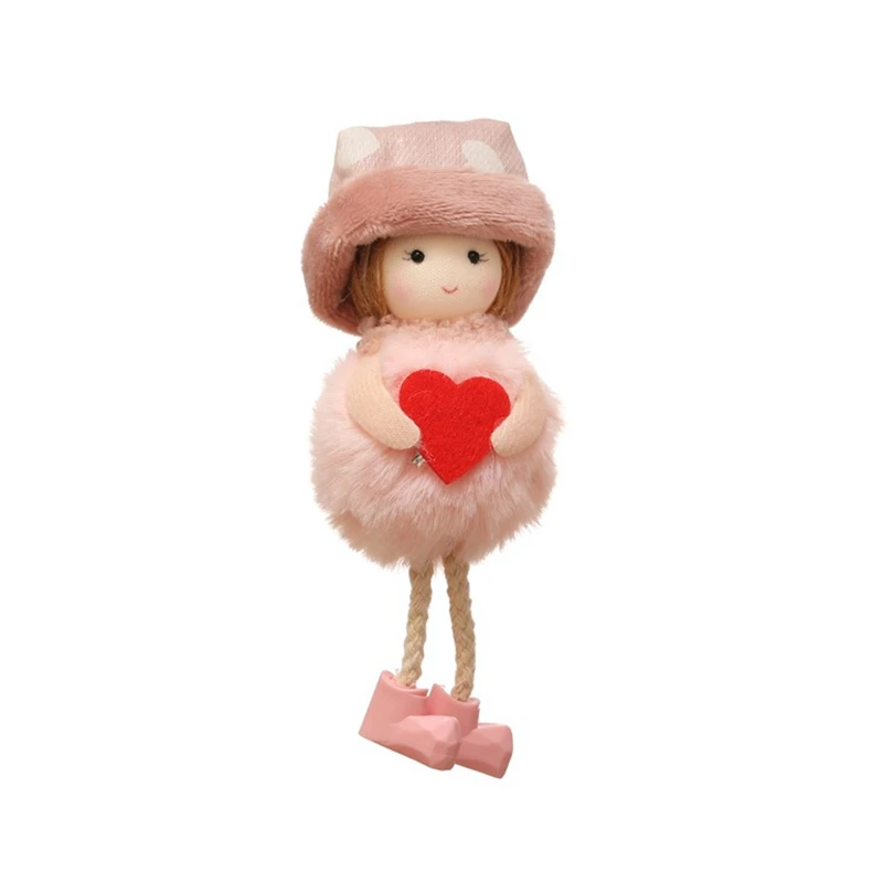 Продвижение! Кукла "Красная любовь" с сердцем девочки из высококачественной ткани, подвеска на День Матери, творческий подарок для мамы в персиковом цвете.