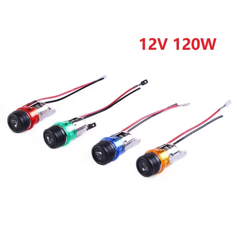 

Universal 12V 120W Cigarette Lighter Practical Secure Durable Fashion Motorcycle Auto Boat Power Socket Out Plug for Car