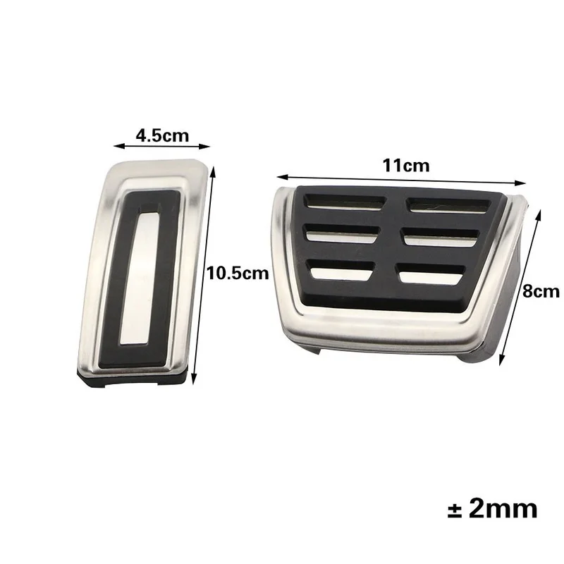 Stainless Steel Sport Accelerator Brake Foot Rest Pedal Cover Car Pedals for Volkswagen VW GOLF 7 MK7 for Skoda Octavia A7 LHD
