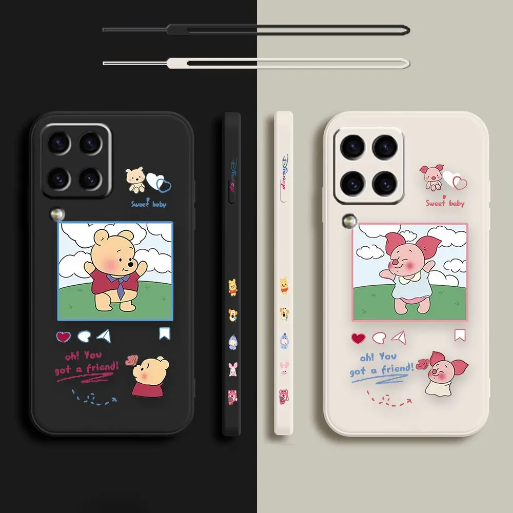 

Winnie the Pooh Piglet For Samsung A50 A30 A20S A10S A10 Note 20 10 9 M32 M22 M12 M32 M40S M80S M60S A02 A03S 21 Pro Plus Case
