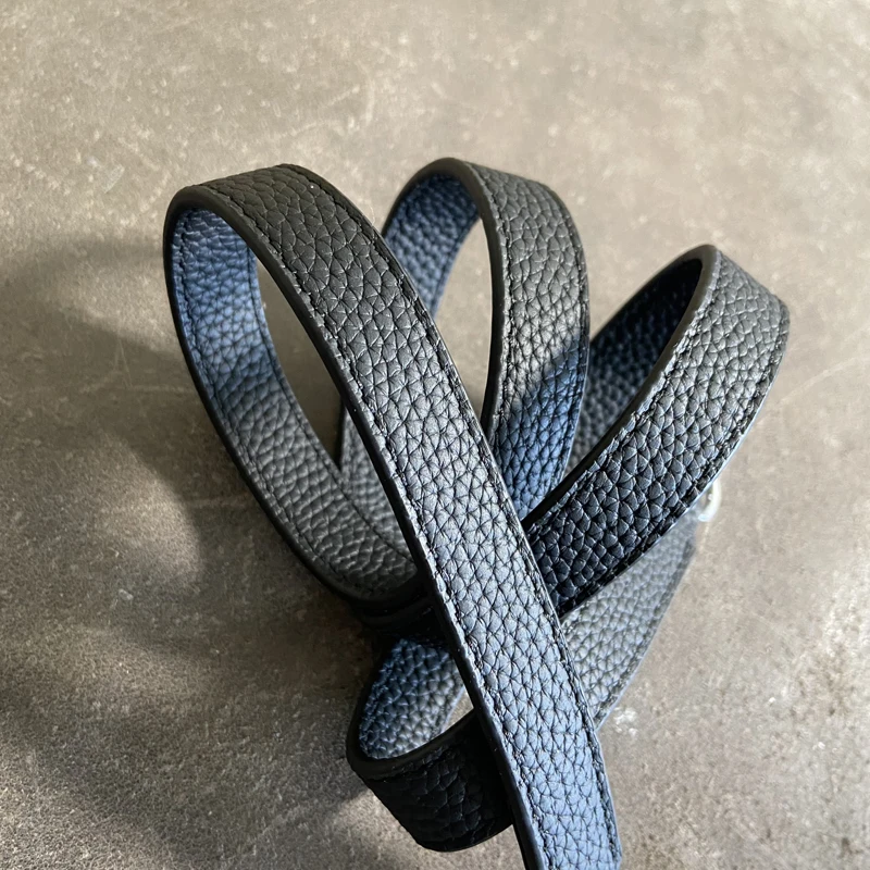 1.5cm Wide Kelly Bag Shoulder Strap Bag Strap Vegetable Tanned Cowhide Togo Lychee Pattern Diagonal Shoulder Bag Strap