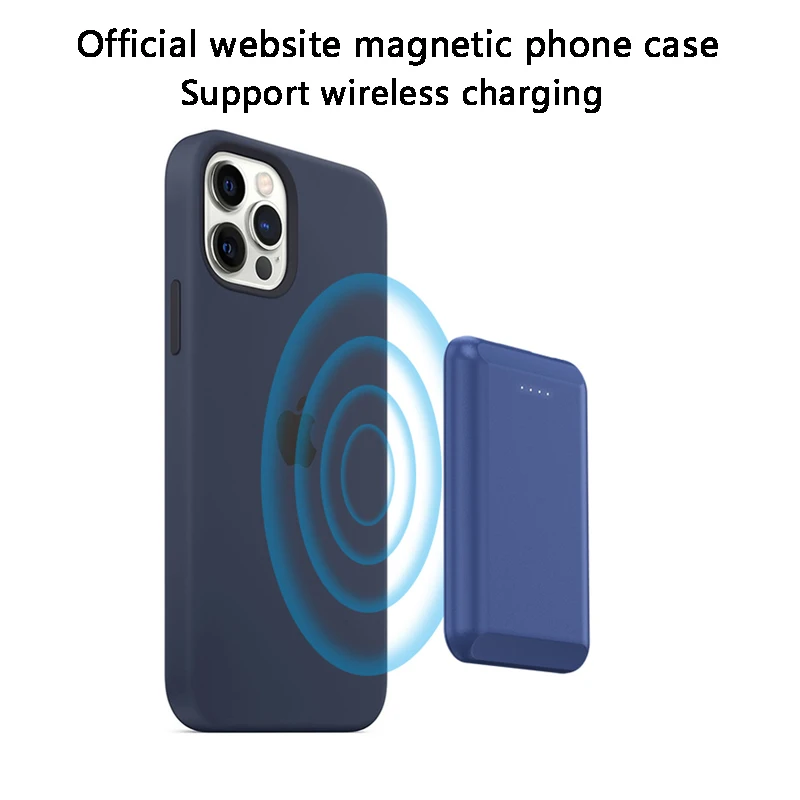 Фото Портативный тонкий беспроводной внешний аккумулятор Macsafe для iphone 13 12 №4