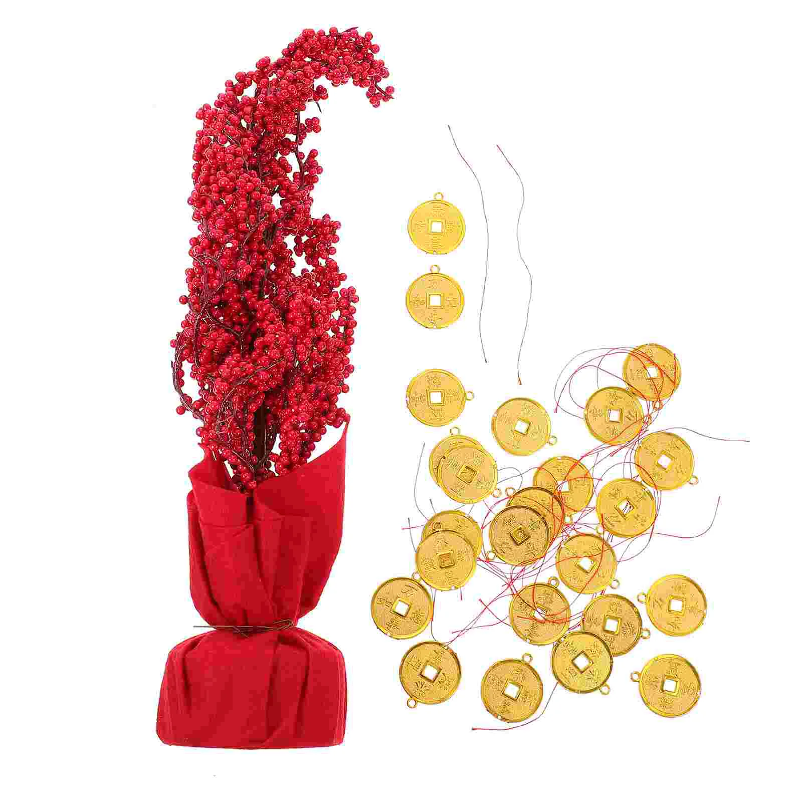 

1set Chic Festival Money Tree Decor Chinese New Year Fortune Tree Decor