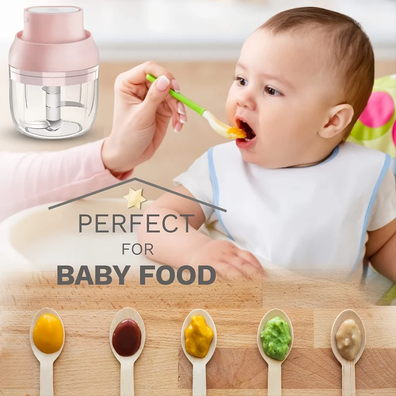 

Electric Mini Food Processor Mincer Garlic Chopper Meat Grinder With USB Charging Vegetable Chili Fruit Masher Baby Food Grinder