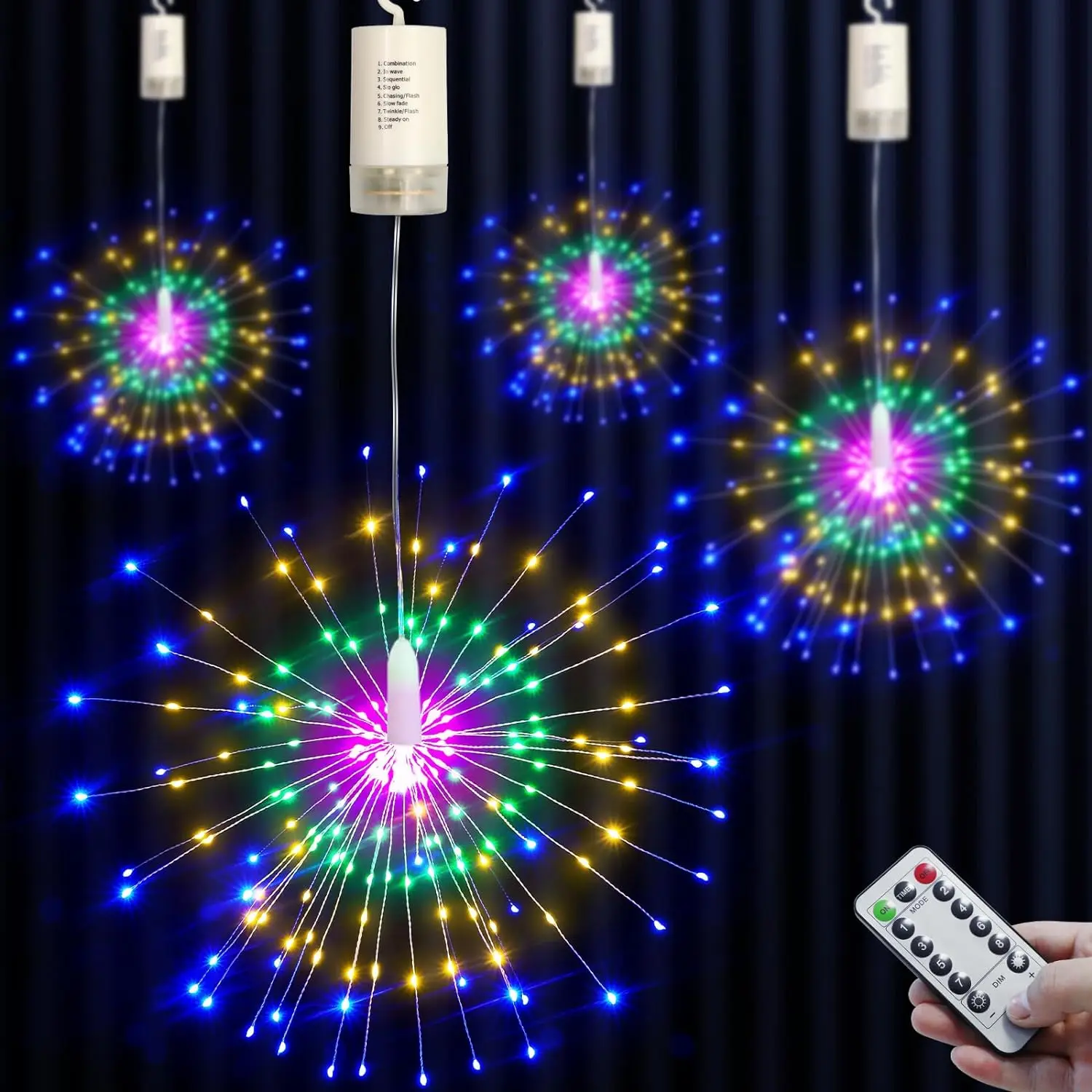 

Светодиодные гирлянды Topdii 150/200 LED теплый белый/холодный белый/многоцветный