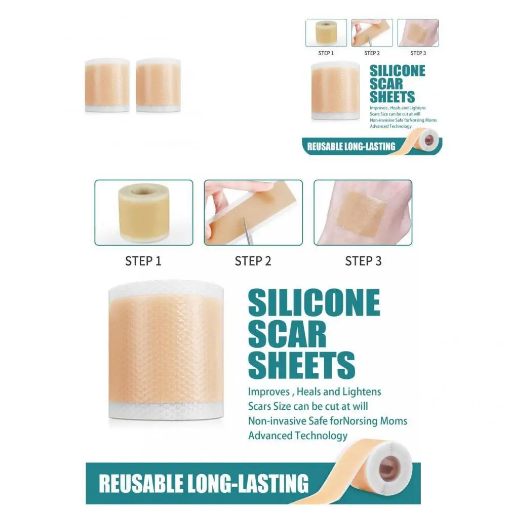 

1Pc Scar Tape Helpful Gentle Harmless Efficient Surgery Self Adhesive Gel Tape for Girl Scar Sheet Scar Sticker