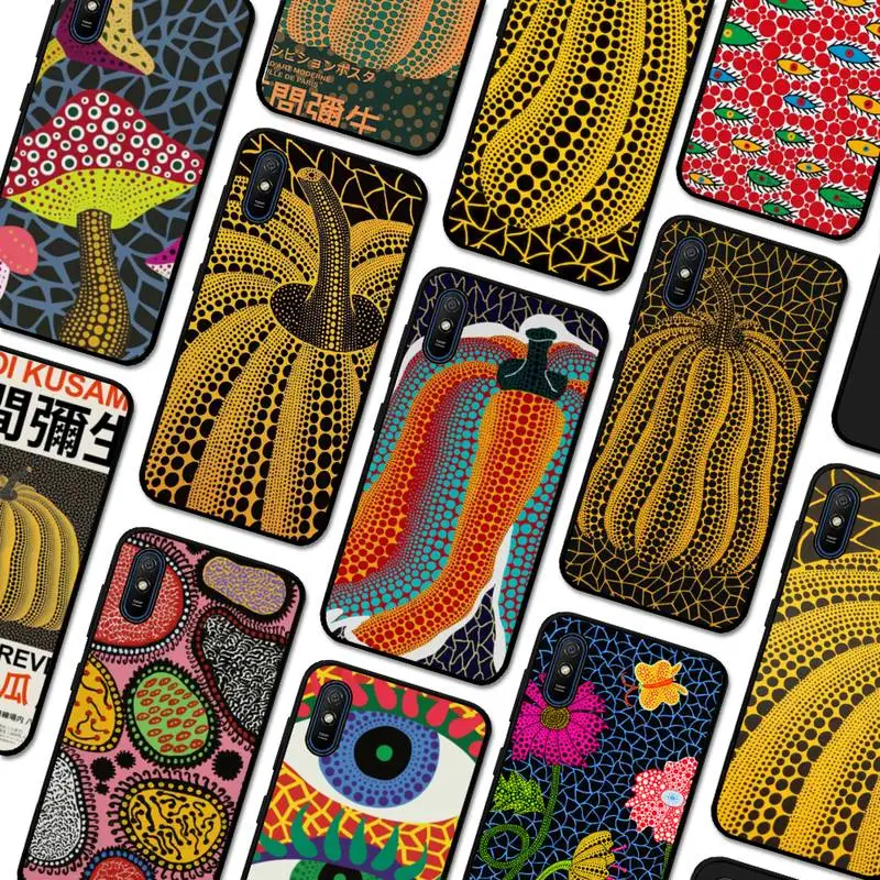 

Yayoi Kusama Pumpkin Art Phone Case for Redmi 10 9A 8A 7 7A 6 6A 5 5A 4X S2 K30 Ultra K40 Note 8 9 Pro Soft Tpu Cover