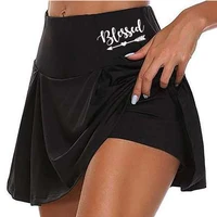 women 2 in 1 tennis butt scrunch skirted running shorts quick dry fake skirt sexy gym workout short pants yoga short dress