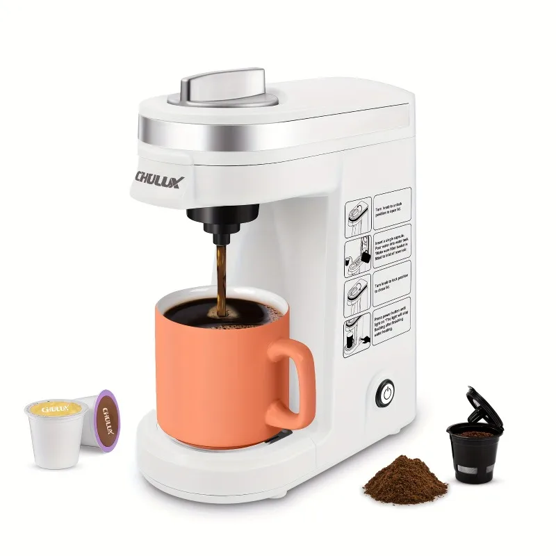 

Кофеварка с одной чашкой для K-Cup, зернистость чайного листа, дорожная мини-кофеварка с одинарным приводом, от 6 до 12 унций