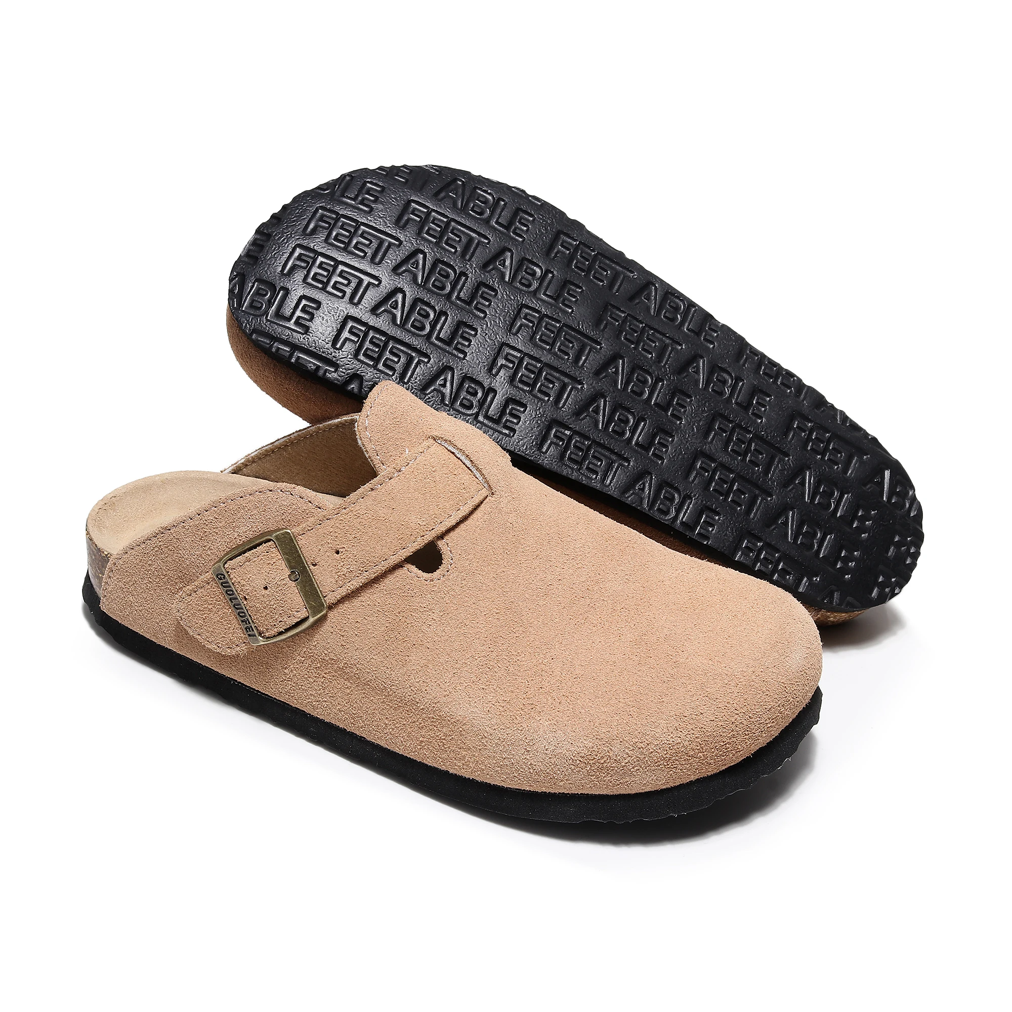 Classic Woman Man Cork Birken Stock Sandals Slippers Luxury Brand Design Buckle Strap Flat Mules