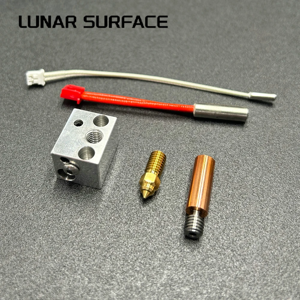 Фото Детали для принтера LS-3D Elegoo Нептун 4 /Pro Hotend Kit 24 в 50 Вт обновленный биметаллический тепловой разрыв нагревательный блок картридж нагревательный стержень №4