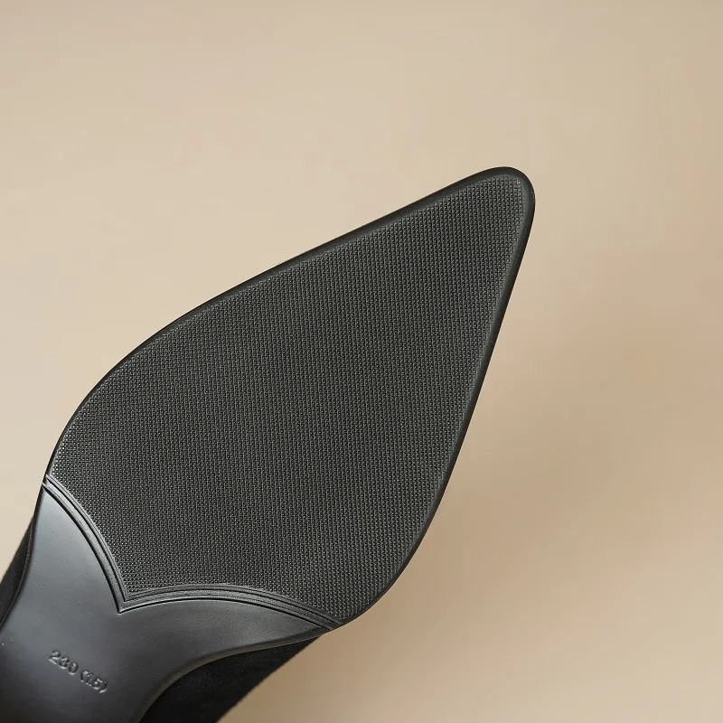 [EUNICE yun】новые женские короткие ботинки на высоком каблуке со странным