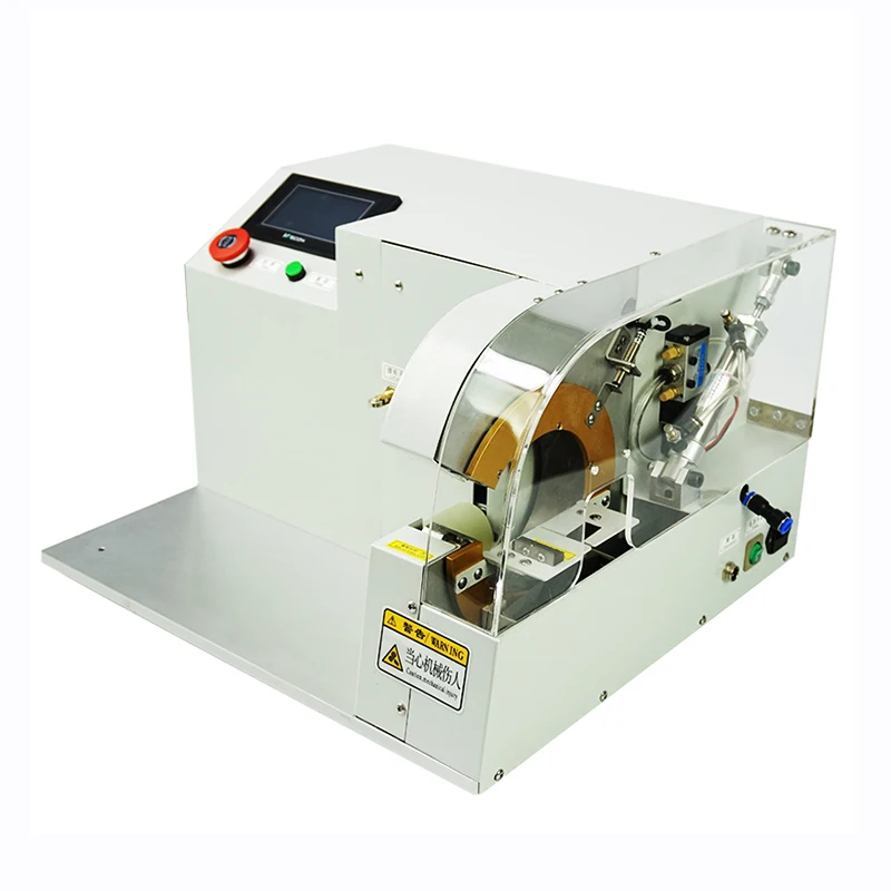 

Professional automatic wire coil winding taping machine with cloth tape