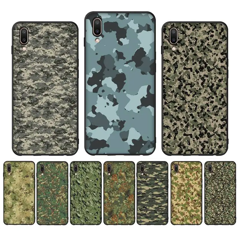 

Camouflage Pattern Phone Case for Vivo Y91C Y11 17 19 17 67 81 Oppo A9 2020 Realme c3
