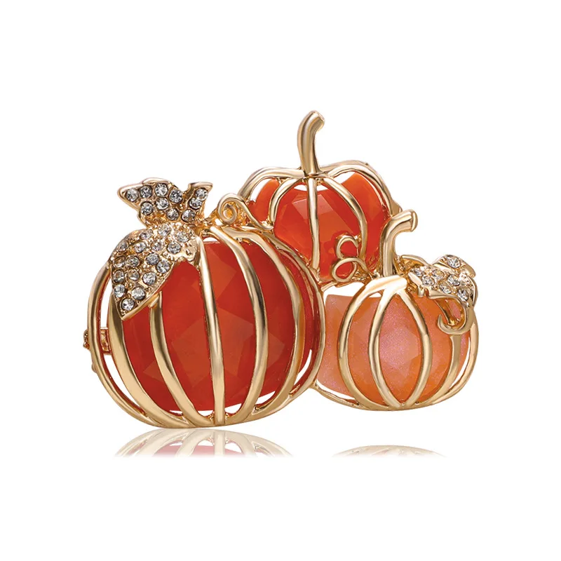 Хэллоуин Ужас Брошь С Овощами В Стиле Панк Искусственная Тыква Голова Булавка