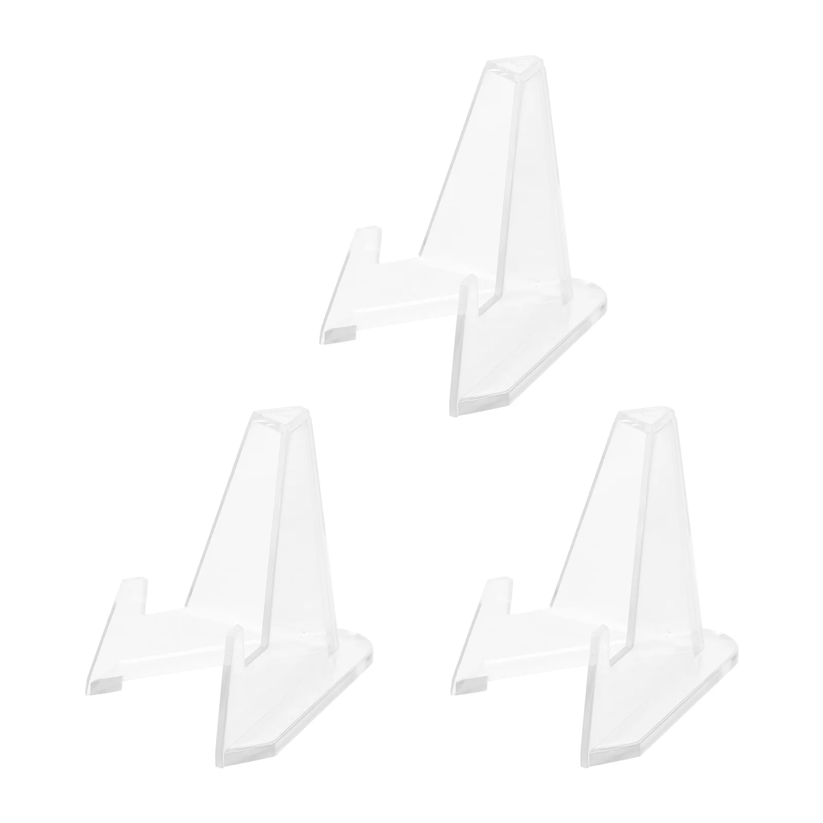 

3Pcs Desktop Scraping Board Display Holder Clear Display Holder Plastic Holder