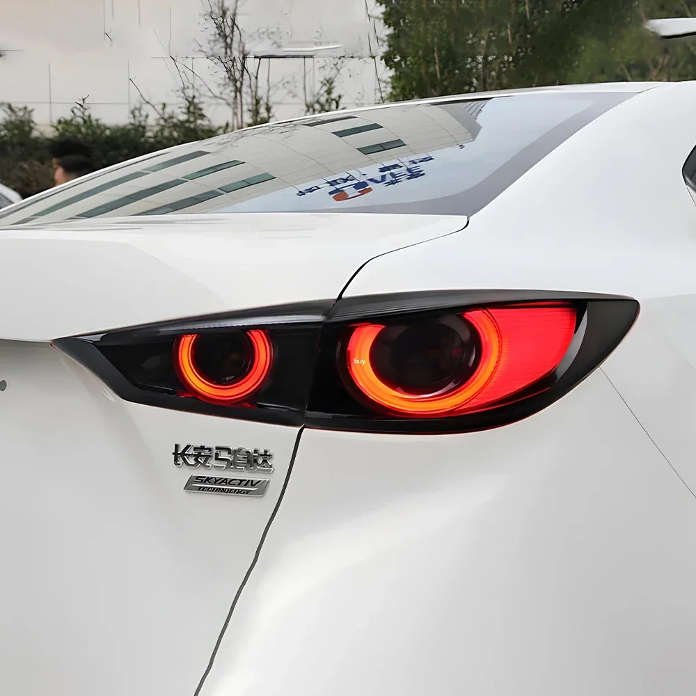 Фото Для Mazda 3 Axela 2014-2018 автоматические задние фонари в сборе, обновление автомобильных светодиодных задних фонарей, мигающий сигнальный светильник, инструменты, аксессуары №5