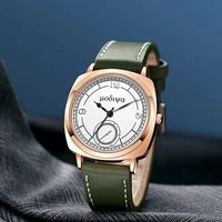internet new fashion mens leather belt watch personality simple numbers dial quartz watch for men