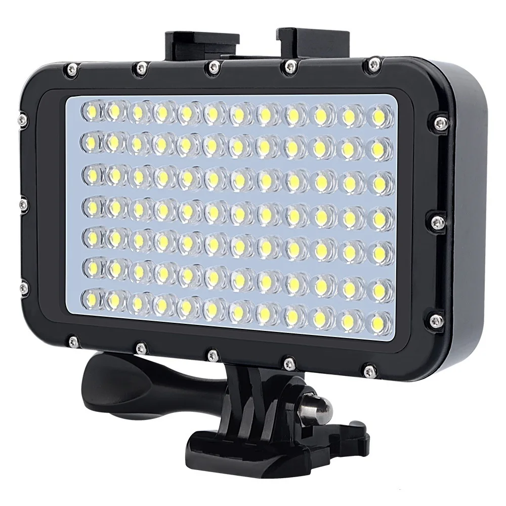 

Ultra Bright 50M Waterproof Underwater LED HighPower Flash Light For Gopro Canon SLR Cameras Fill Lamp Diving Video Lights Mount