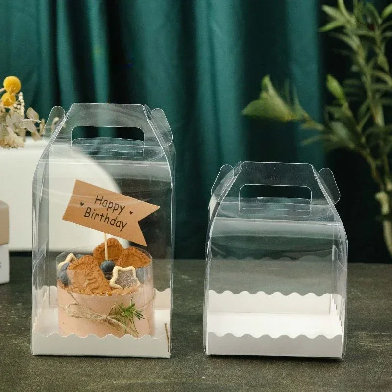 Портативная упаковочная коробка для торта хит продаж слоеная волнистая нижняя