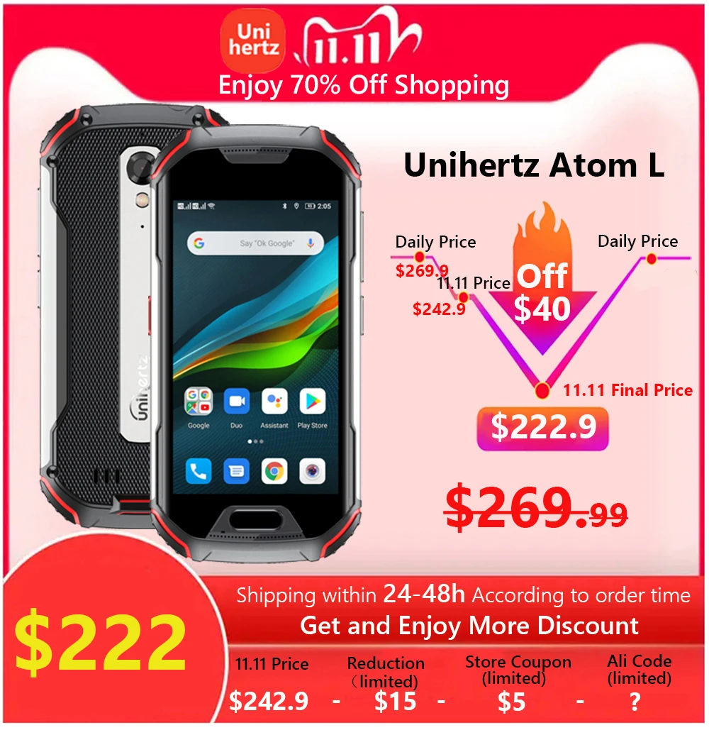 Najtaniej Unihertz Atom L Wytrzymały Wodoodporny Odblokowany 6GB 128GB Smartphone Android 11 Telefon Komórkowy 8MP 48MP Dual Sim NFC Telefony Komórkowe Kup Unihertz Atom L Wytrzymały Wodoodporny Odblokowany 6GB 128GB Smartphone Android 11 Telefon Komórkowy 8MP 48MP Dual Sim NFC Telefony Komórkowe