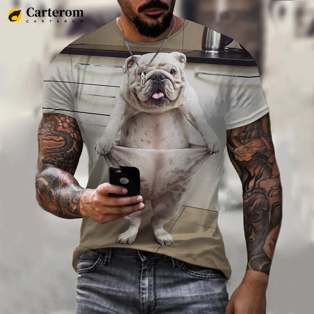 2022 Popular Novelty Funny Animal Pig Cows Series 3D T-shirt Men Women Fashion Casual Short Sleeve Harajuku Streetwear Tops |