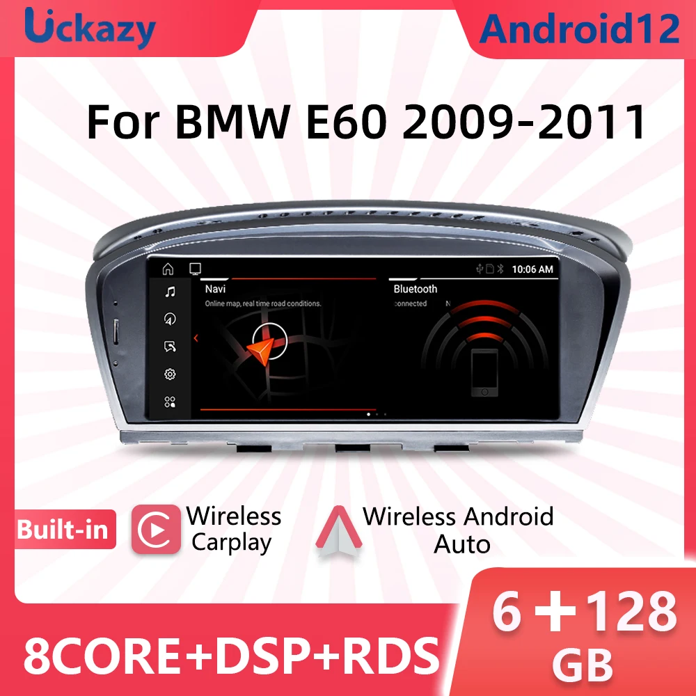 

Android 12 Авторадио для BMW серии 5/3 E60 E61 E62 E63 E90 E91 мультимедийный экран CICCCC GPS Навигация стерео аудио головное устройство